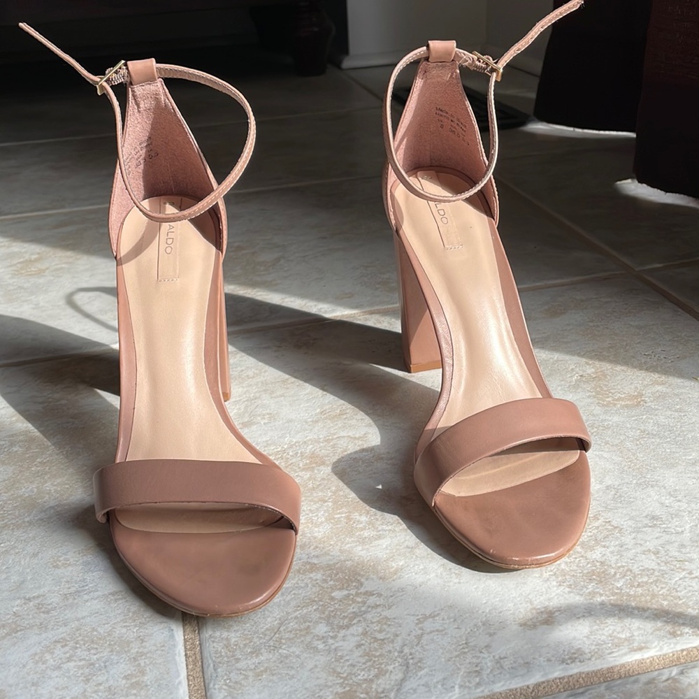 Genuine leather heels